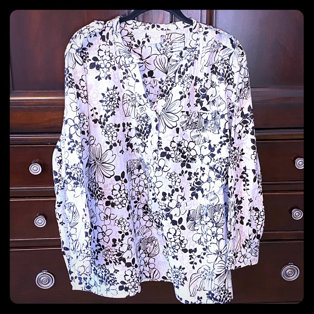 TWEEDS 3X Cotton Peasant Blouse Top Comfy Shirt🌸